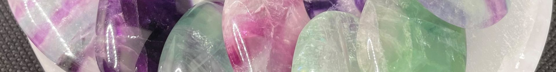 Rainbow Fluorite Smooth Stone – Intuitively selected